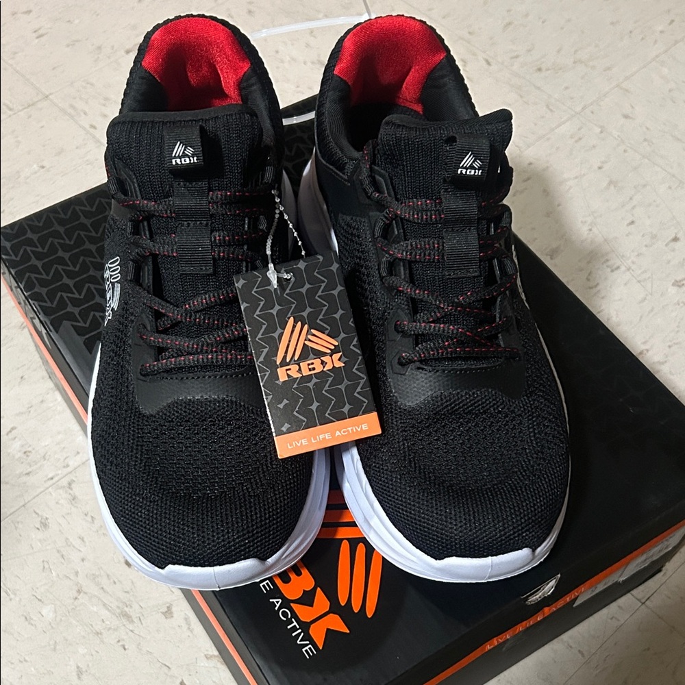 Brand New: RBX Black and Red Running Sneakers - Picture 3 of 7